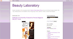 Desktop Screenshot of beautylaboratory.blogspot.com