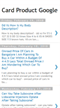 Mobile Screenshot of carprodugoog.blogspot.com