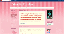 Desktop Screenshot of cakesbyroselyn.blogspot.com