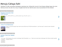Tablet Screenshot of menujucahayailahi.blogspot.com