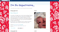 Desktop Screenshot of imnosupermama.blogspot.com