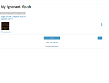 Tablet Screenshot of myignorantyouth.blogspot.com