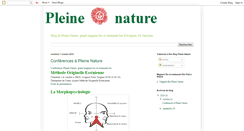 Desktop Screenshot of bio-blog-pleine-nature.blogspot.com