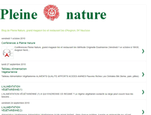 Tablet Screenshot of bio-blog-pleine-nature.blogspot.com