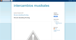Desktop Screenshot of intercambiossmusikales.blogspot.com