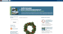 Desktop Screenshot of defenseetenvironnement.blogspot.com