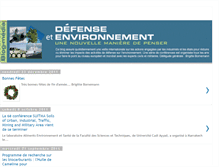 Tablet Screenshot of defenseetenvironnement.blogspot.com