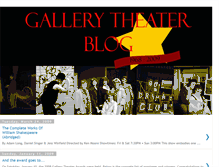 Tablet Screenshot of gallerytheater.blogspot.com
