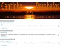 Tablet Screenshot of cantinhodosdesabafos.blogspot.com