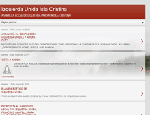 Tablet Screenshot of izquierdaunidaisla.blogspot.com