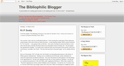 Desktop Screenshot of bibliophilicblogger.blogspot.com