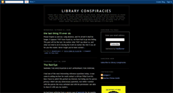 Desktop Screenshot of libraryconspiracies.blogspot.com