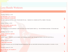 Tablet Screenshot of love-handle-workouts.blogspot.com