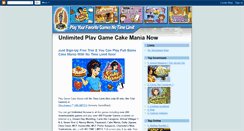 Desktop Screenshot of game-cakemania.blogspot.com