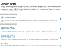 Tablet Screenshot of caminarjuntos.blogspot.com