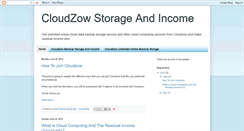 Desktop Screenshot of cloudincome.blogspot.com