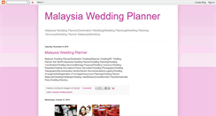 Desktop Screenshot of malaysiaweddingplanner.blogspot.com