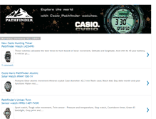 Tablet Screenshot of casio-pathfinder-watches.blogspot.com