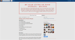 Desktop Screenshot of eatingfoodstoragerecipes.blogspot.com