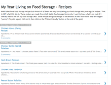 Tablet Screenshot of eatingfoodstoragerecipes.blogspot.com
