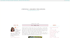 Desktop Screenshot of crystalamariscreations.blogspot.com