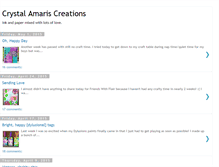 Tablet Screenshot of crystalamariscreations.blogspot.com