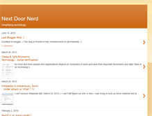 Tablet Screenshot of nextdoornerd.blogspot.com