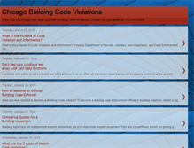 Tablet Screenshot of chicagobuildingcodeviolations.blogspot.com