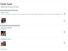 Tablet Screenshot of fatihcanli.blogspot.com