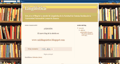 Desktop Screenshot of linguisticaunlz.blogspot.com