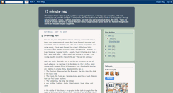 Desktop Screenshot of 15minutenap.blogspot.com