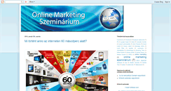 Desktop Screenshot of onlinemarketingszeminarium.blogspot.com