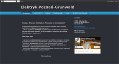 Desktop Screenshot of elektryk-poznan-grunwald.blogspot.com