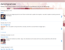 Tablet Screenshot of dancingcanvas.blogspot.com