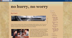 Desktop Screenshot of nohurrynoworry.blogspot.com