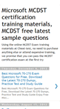 Mobile Screenshot of mcdst-certification.blogspot.com