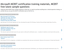 Tablet Screenshot of mcdst-certification.blogspot.com