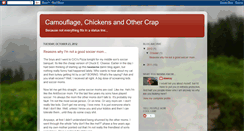 Desktop Screenshot of camouflagechickensandothercrap.blogspot.com