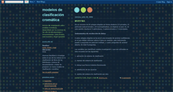 Desktop Screenshot of clasificacioncromatica.blogspot.com