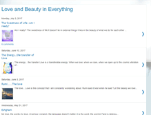 Tablet Screenshot of loveandbeautyineverything.blogspot.com