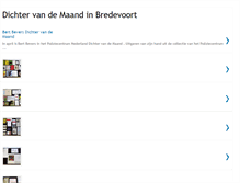 Tablet Screenshot of dichtervandemaand.blogspot.com