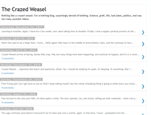 Tablet Screenshot of likeacrazedweasel.blogspot.com