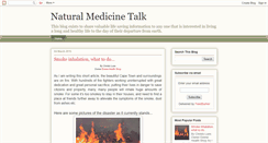Desktop Screenshot of naturalmedicinetalk.blogspot.com