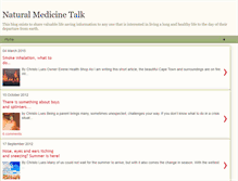 Tablet Screenshot of naturalmedicinetalk.blogspot.com