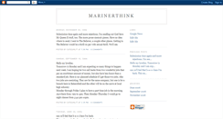 Desktop Screenshot of marinerthink.blogspot.com
