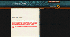 Desktop Screenshot of internetcashng.blogspot.com