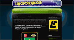 Desktop Screenshot of luislalofonseca.blogspot.com