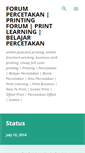Mobile Screenshot of forum-percetakan.blogspot.com