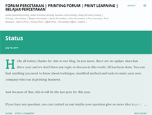 Tablet Screenshot of forum-percetakan.blogspot.com