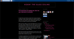 Desktop Screenshot of kickintheglassceiling.blogspot.com